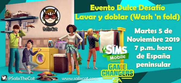 5 de Noviembre 2019 – Evento Dulce Desafío Lavar y doblar (Wash ‘n fold)