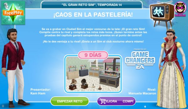 TSFP – 21 de Abril 2020 – Gran Reto Sim 14 – ¡Caos en la pastelería!