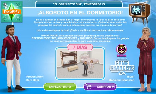 TSFP – 13 de Mayo 2020 – Gran Reto Sim 15 – ¡Alboroto en el dormitorio!