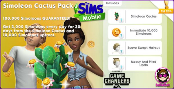 3 de agosto 2020 – Simoleon Cactus Pack – Cactus de Simoleones