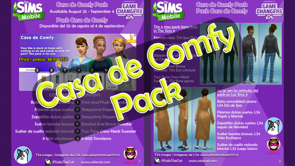 25 de agosto 2020 – Casa de Comfy Pack