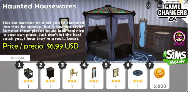 3rd of November 2020 – Haunted housewares pack – Artículos encantados