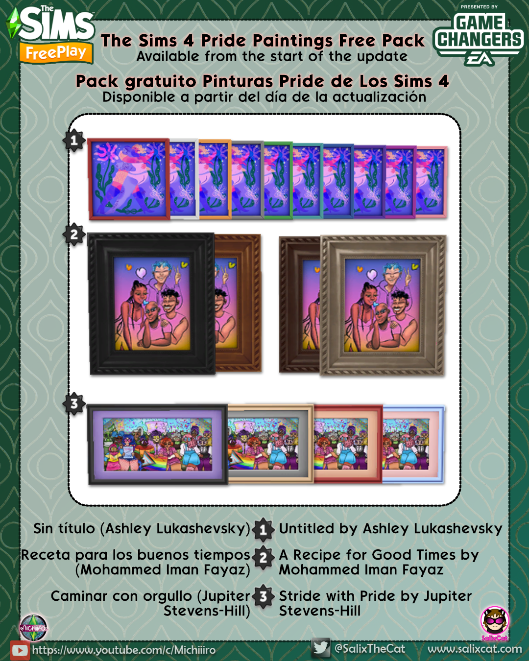 Pride Flags and Hairstyles Free Online Store Pack - Sims Freeplay