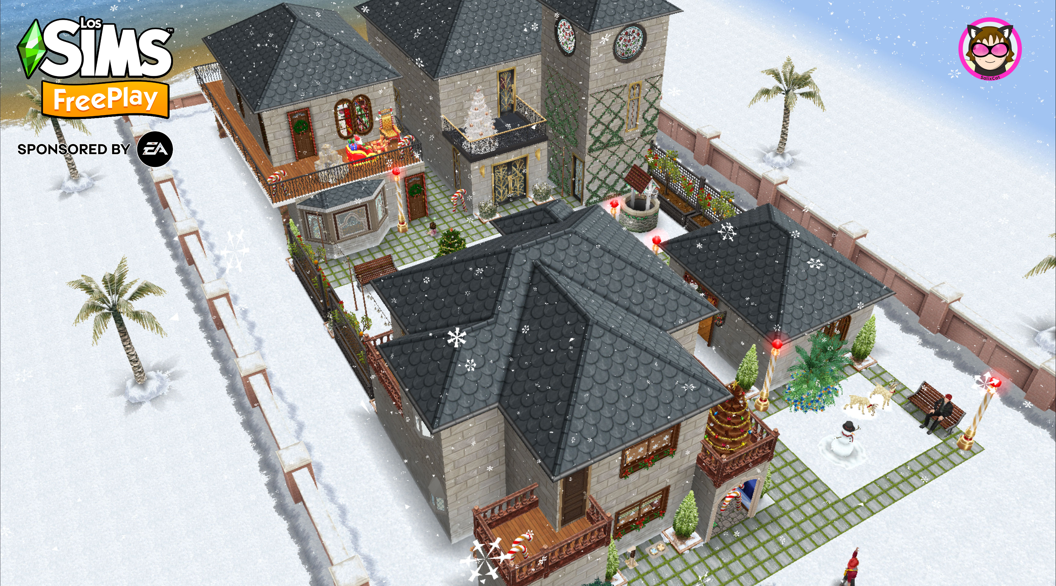 The Sims Freeplay Party House Tour!