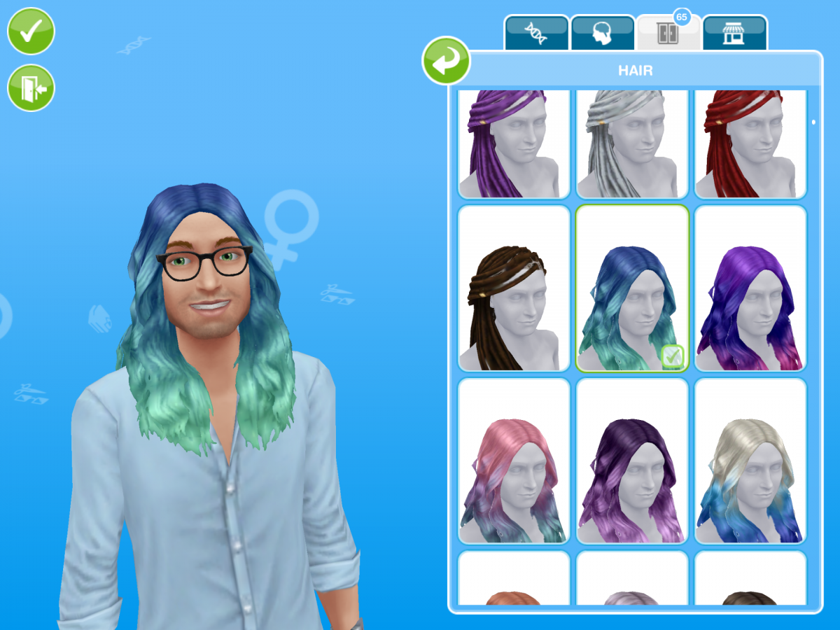 The Sims FreePlay - Try a new style! #longhairdontcare
