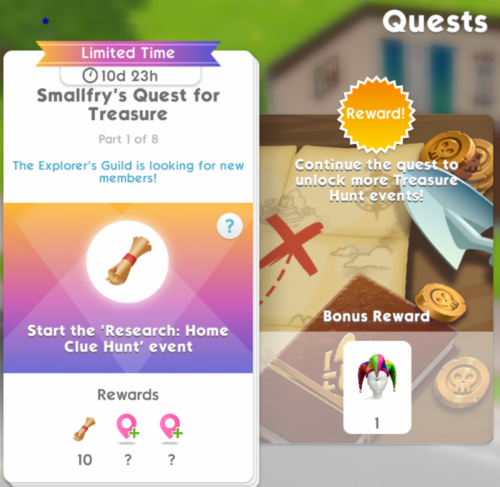 Smallfry's quest reward